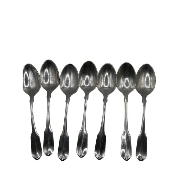 Oneida Silver Wmarogers Gloria Montclair Stainless Teaspoons Set Of 7 - Picture 3 of 5